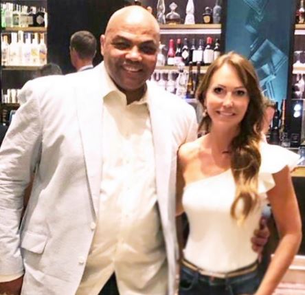 Mirjam Poterbin uploading picture with Charles Barkley on Instagram.